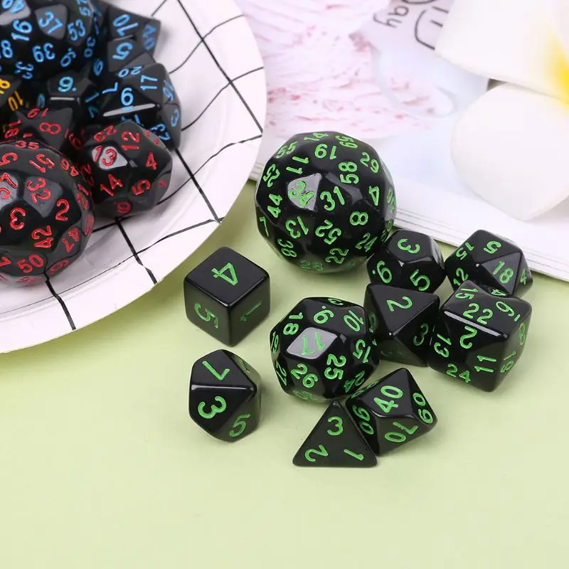 10 шт./партия игра в кости многосторонний кубики смешивания Вечерние игры клуб