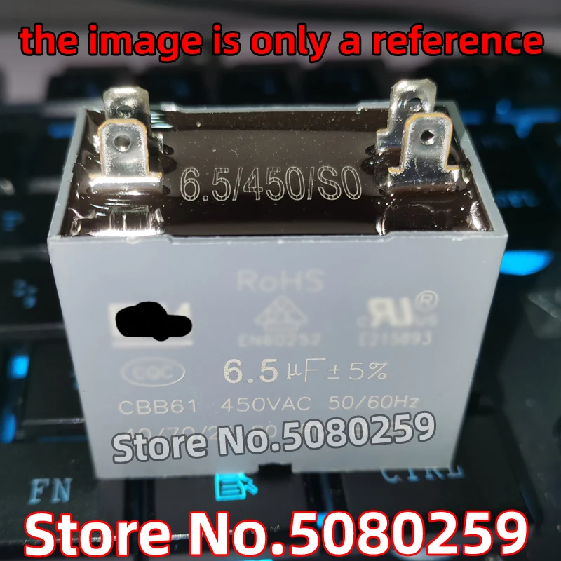 

4PCS CBB61 air conditioning fan start capacitor 1.2/1.5/2/2.5/3/3.5/4/4.5/5/6/6.5/7/8/10/12UF terminal insert DIP4, width