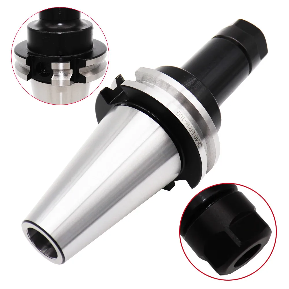 SK40 CNC резак ER16 ER20 ER25 ER32 ER40 100L пружинный цанговый патрон эластичный инструмент