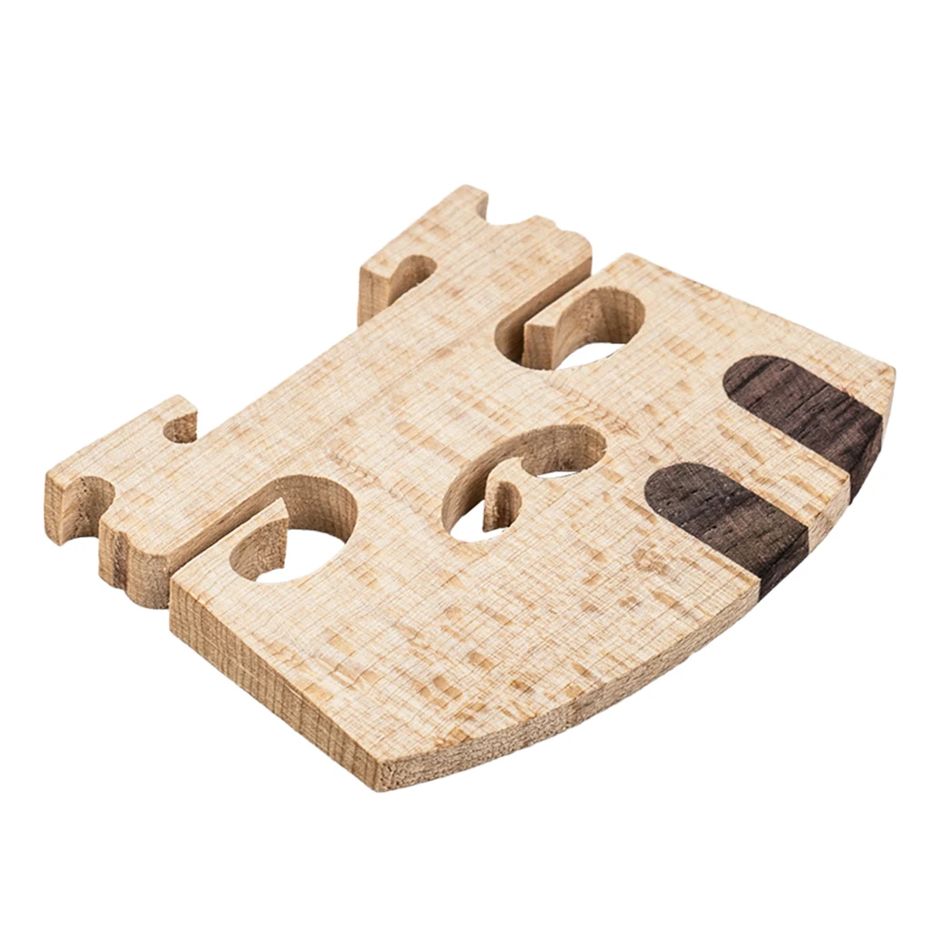 

Violins E A Strings Ebony Inlay Wooden Violin Bridge 4-4 Violin Accessory