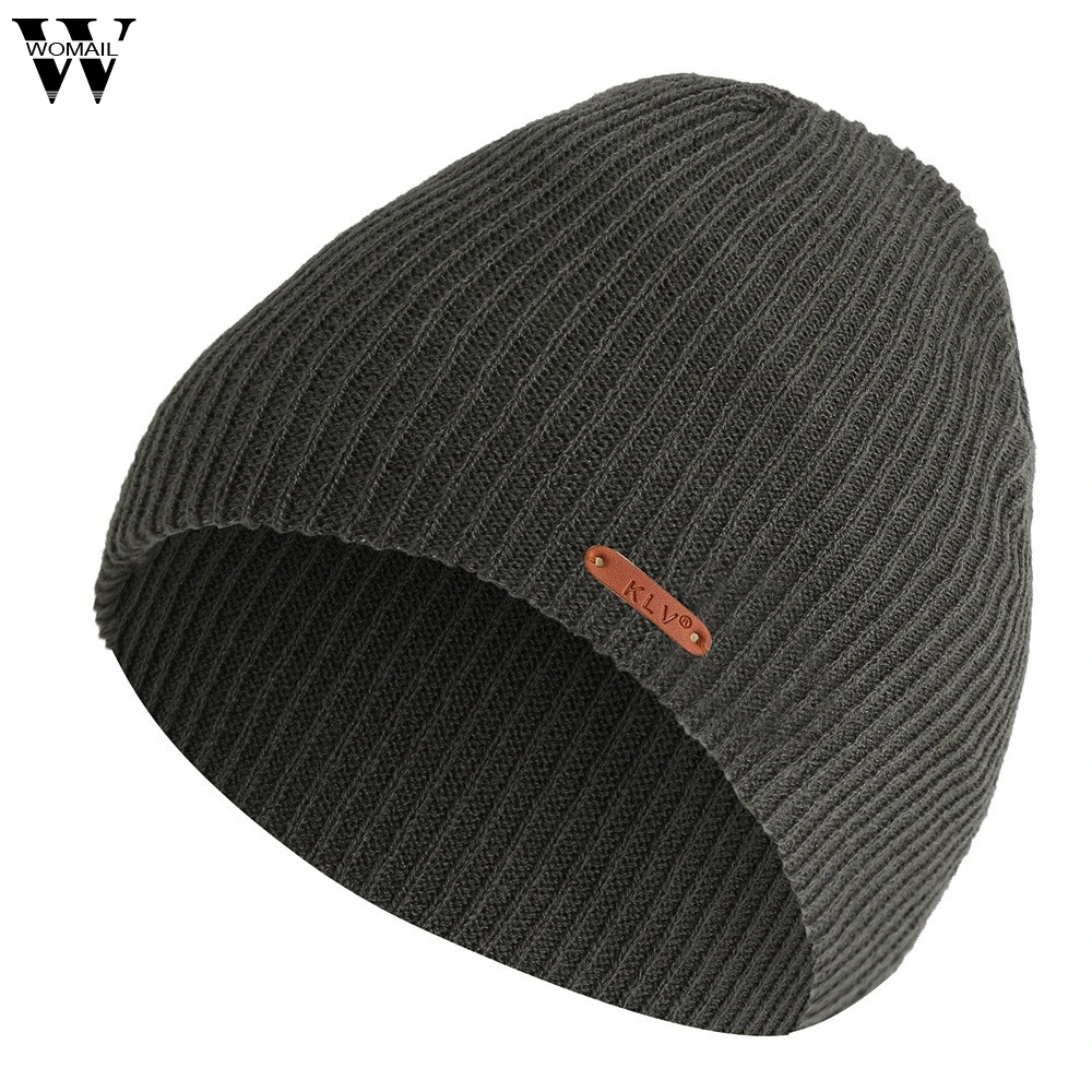 Womail beanies шапка для мужчин и женщин мешковатая Теплая Вязаная Зимняя шерстяная