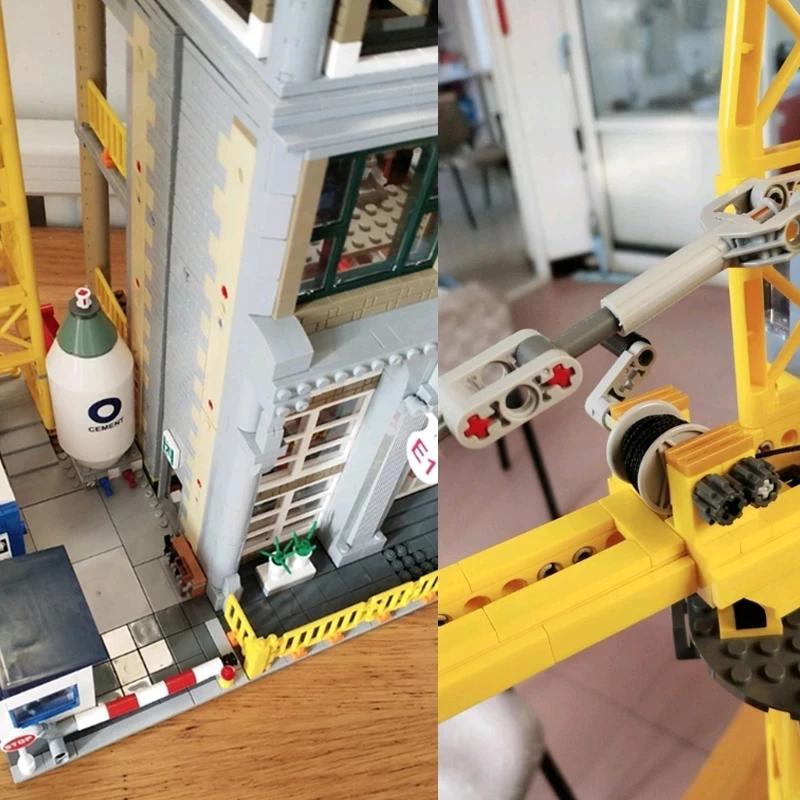 

IN Stock 15031 MOC Street View Series Modular Construction Site Model Building Blocks Bricks Kids Toys Birthday Christmas Gift