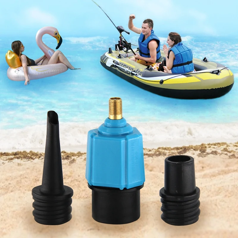 

6 Pieces Inflatable Pump Adaptor Compressor Air Pump Adapter Multifunction Boat Air Valve Converter Adapter