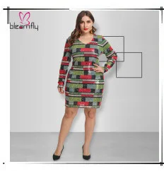 Облегающее длинное платье макси размера плюс XL~ 6XL с v-образным вырезом и длинным рукавом, вязаное осенне-зимнее платье, Элегантное повседневное платье для женщин
