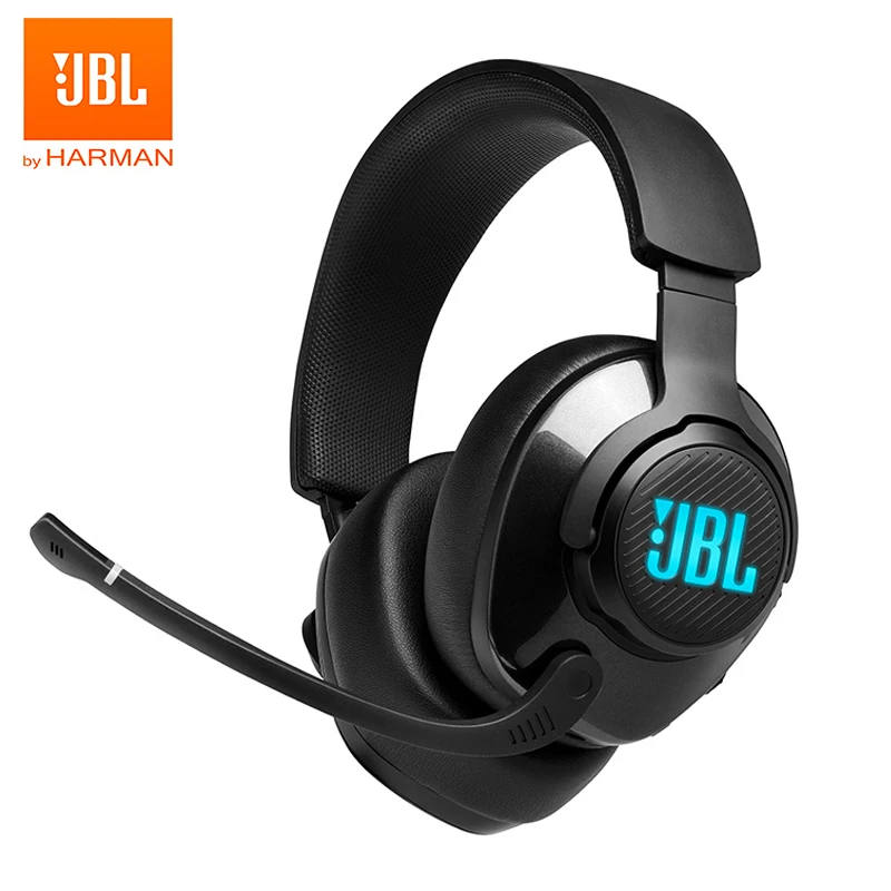 JBL Quantum 400 Über-ohr Gaming Headset Verdrahtete ESport Kopfhörer mit Mic Kopfhörer für PlayStation/Nintendo Schalter/iPhone/ Mac//VR