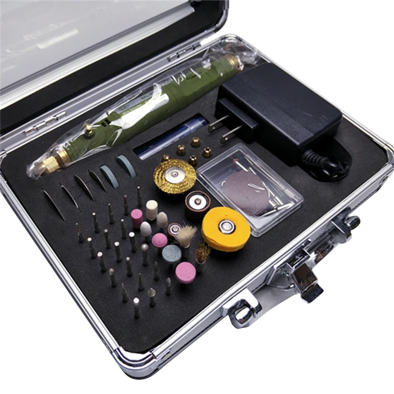 

80pcs 12W Mini Electric Drill Multi-functional Grinder Polish Sanding Rotary Tool Set Kit Grinding Bit Case With Box