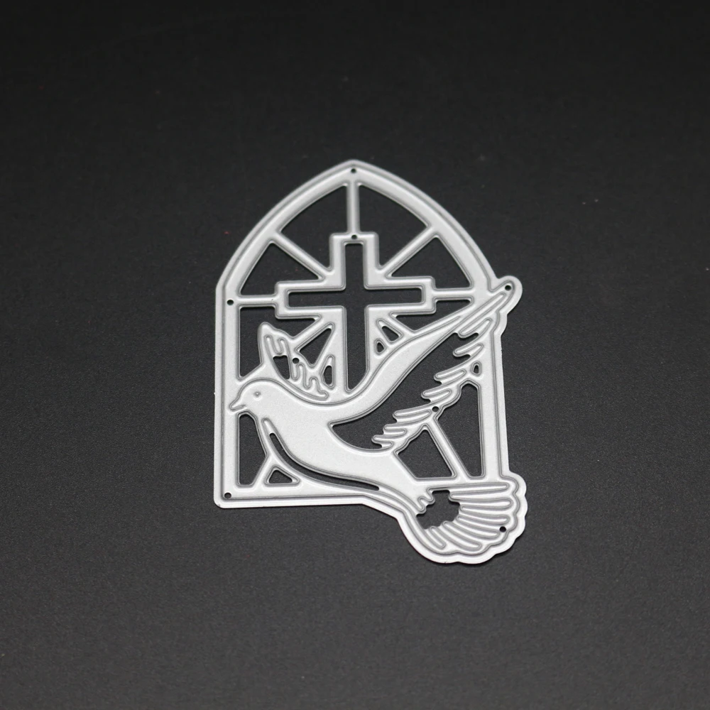 Pigeon Cross режущие штампы металлический трафарет на подоконнике для DIY скрапбукинга
