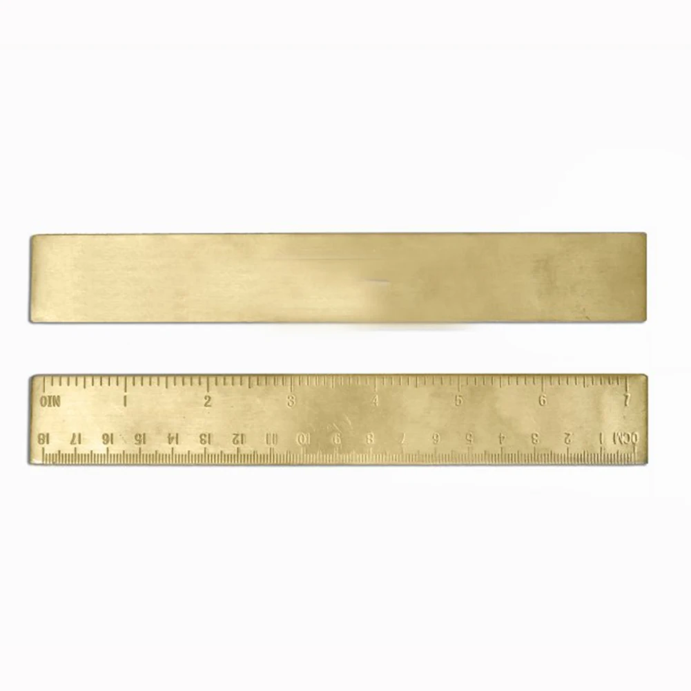 Camping Brass Vintage Accurate Hiking Portable Measuring Tool Travel Outdoor Inch Scale Bookmarks Durable Mini Ruler | Спорт и