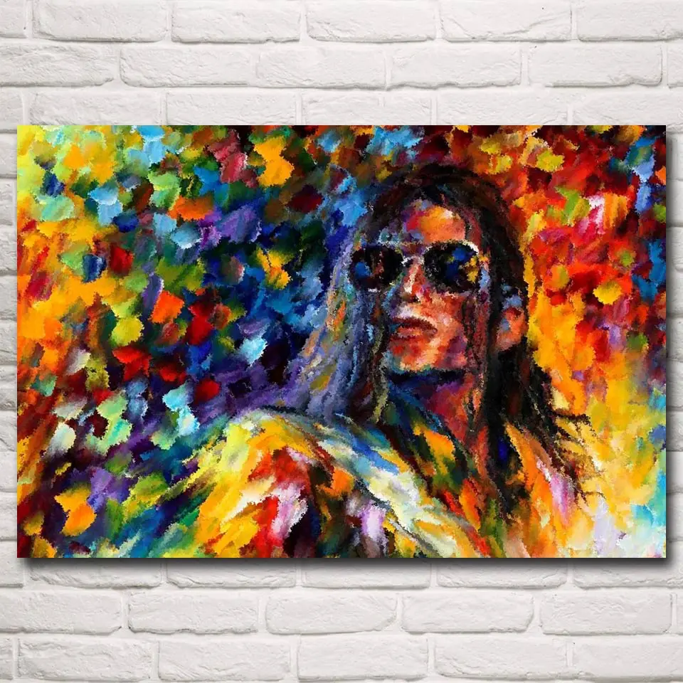 Foocome известная рок-певица Майкл Джексон художественная настенная живопись шелк