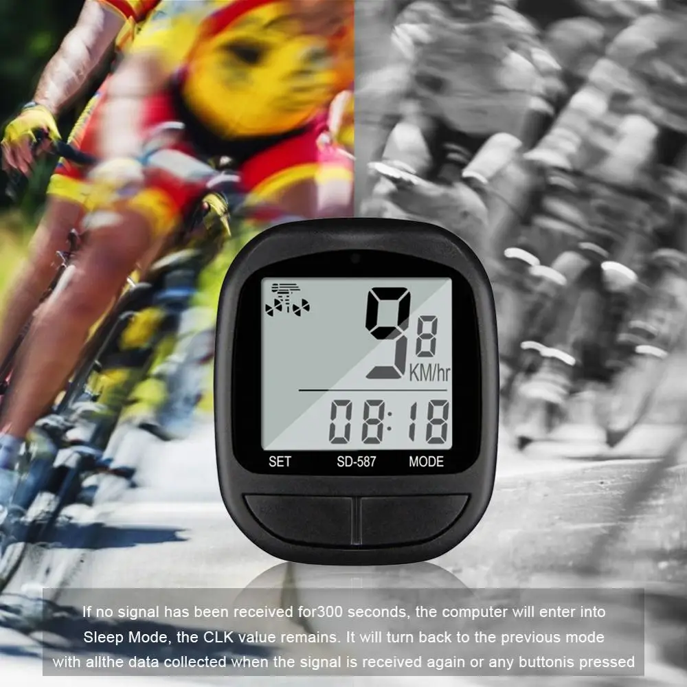 

Waterproof Bicycle LCD Computer Speedometer Cycling Wired Odometer Stopwatch