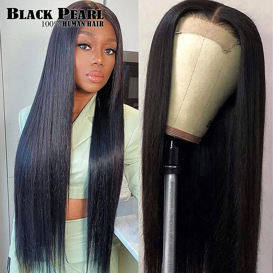 Bone Straight 220D Long Lace Front Human Hair Wigs Brazilian Remy Straight 4x4 Lace Front Wig Human Hair Wigs For Black Women