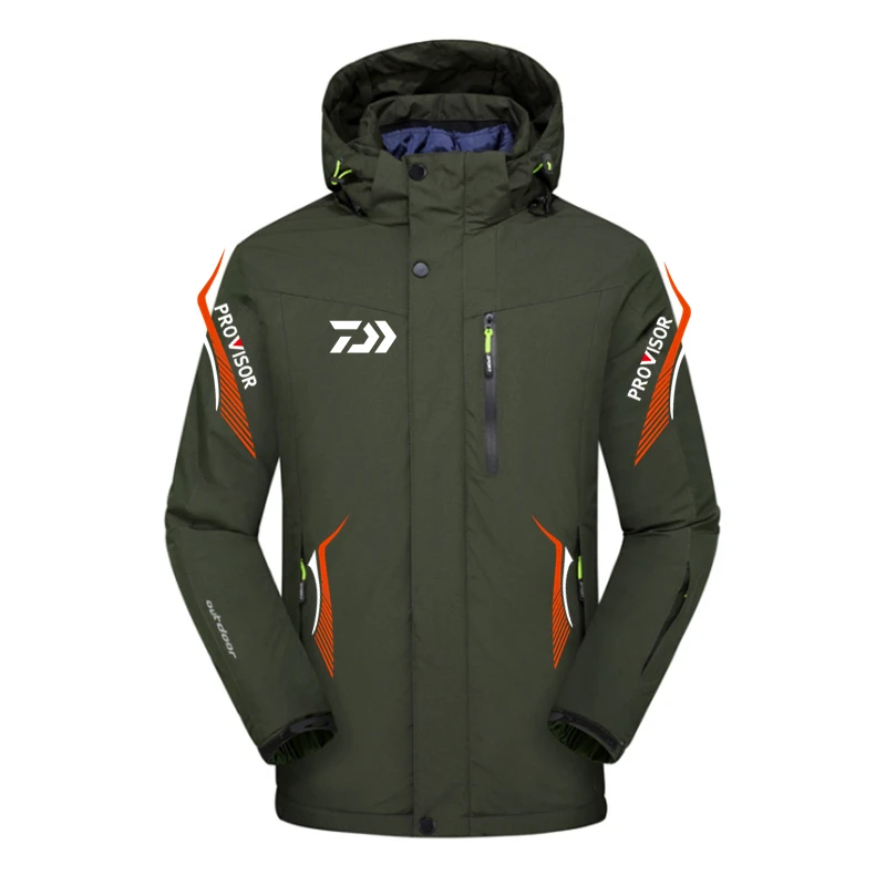 

2021 Spring New Men's Daiwa Winter Fishing Jacket Waterproof Breathable Fishing Clothing Outdoor Hiking Hooded Fishing Suit