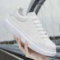 small white thick soled shoes womens shoes spring online celebrities board shoes black canvas shoes ins trend2021 walking shoes