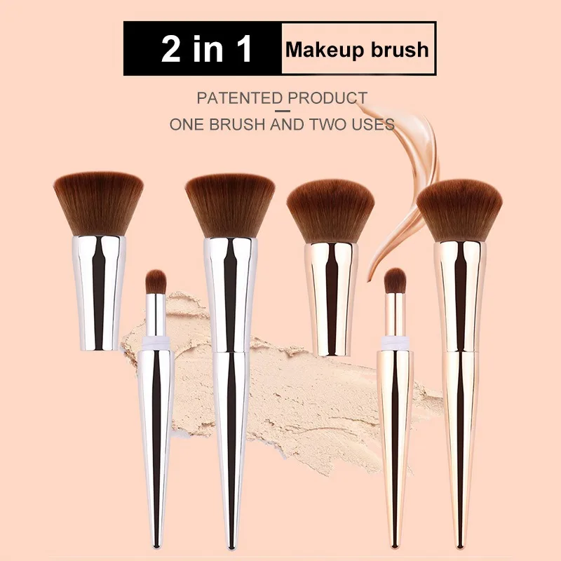 4 in 1 Foundation Makeup Brushes Makeup Tool Eyebrow Eyeliner Powder Concealer Makeup Cosmetics Tools