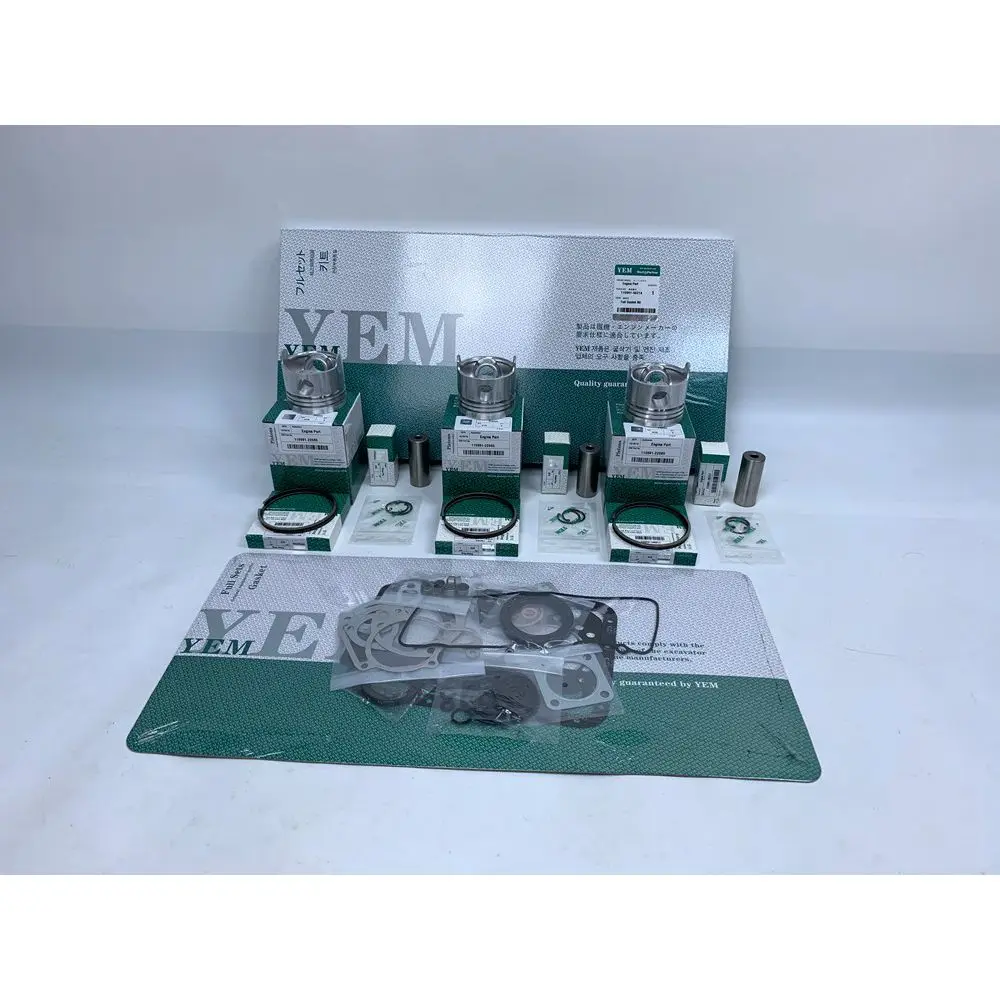 New Aftermaket Engine Part 3T75HL Rebuild Kit With Cylinder Gasket Piston Rings For Yanmar