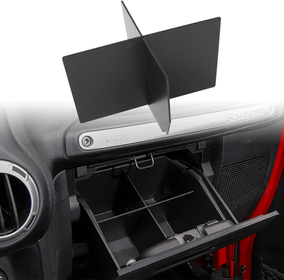 SHINEKA укладка для Jeep Wrangler JK 2011- ABS автомобильный ящик для хранения комплект для органайзера аксессуары для Jeep Wrangler JK