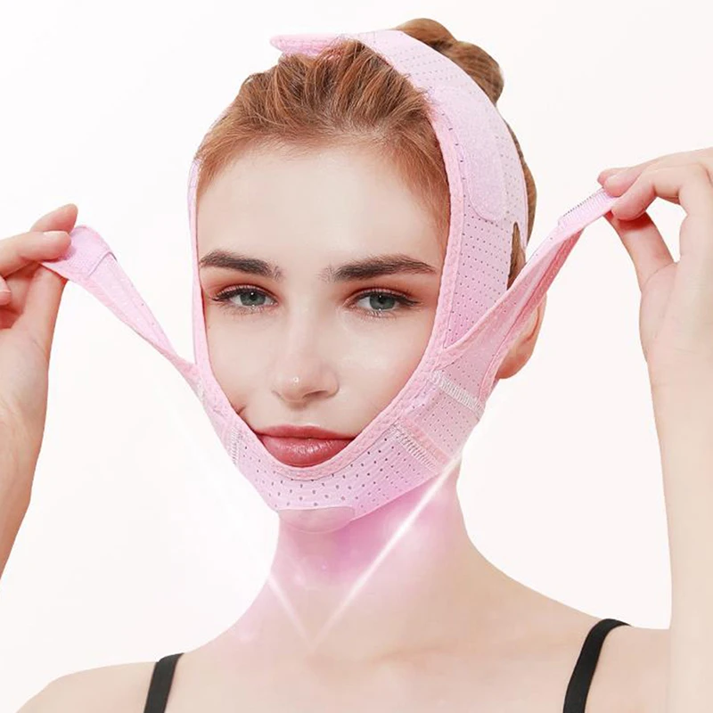 

1pcs Elastic Face Slimming Bandage V Line Face Shaper Women Chin Cheek Lift Up Belt Face tool V thin face bandage
