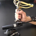 Рогатка для охоты на открытом воздухе, Мощная Рогатка с 3-жильным карточным мячом, Резиновая лента, гаджеты для спорта на открытом воздухе, дикой охоты, Рогатка для рыбалки, новинка 2022