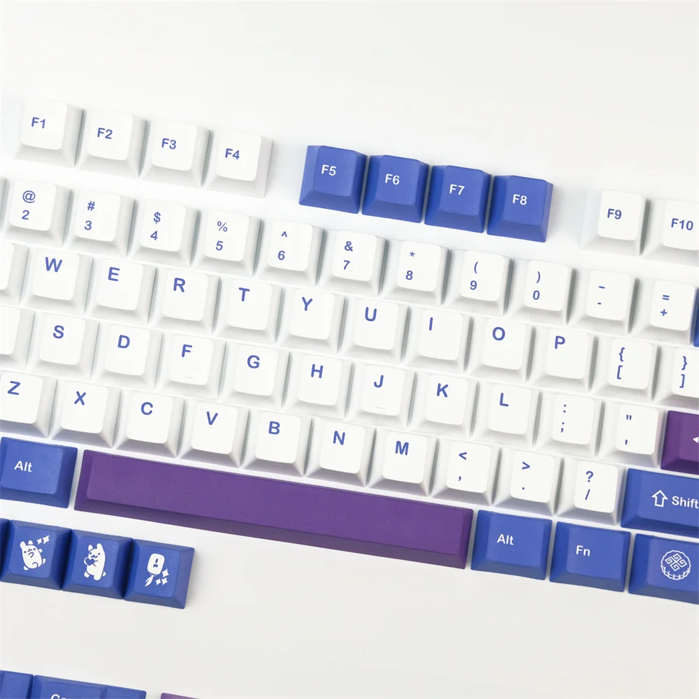 Клавиатура GMK Rabbit Keycap PBT 132 клавиш английский язык для переключателя Cross Cherry Kailh