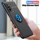 Магнитный чехол для Xiaomi Redmi Note 10, 9, 8 Pro, 9T, 7, 8T, 10T, 10S, 9S, 9A, 9AT, 9C NFC, 8A, 7A, 6A, 5, 6, 4, 4X, мягкий силиконовый чехол с кольцом