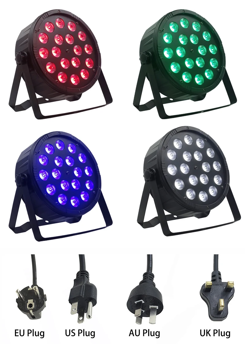 18x10 Вт плоский светодиодный прожектор, 18*10 Вт RGBW 4в1 Par DMX512 управление Дискотека освещение Профессиональный Сценический DJ оборудование