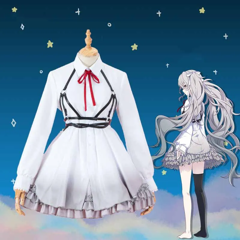 

Новинка! Игровой проект Sekai Виртуальная певица White hair 25 часов ночи костюм для аккорда