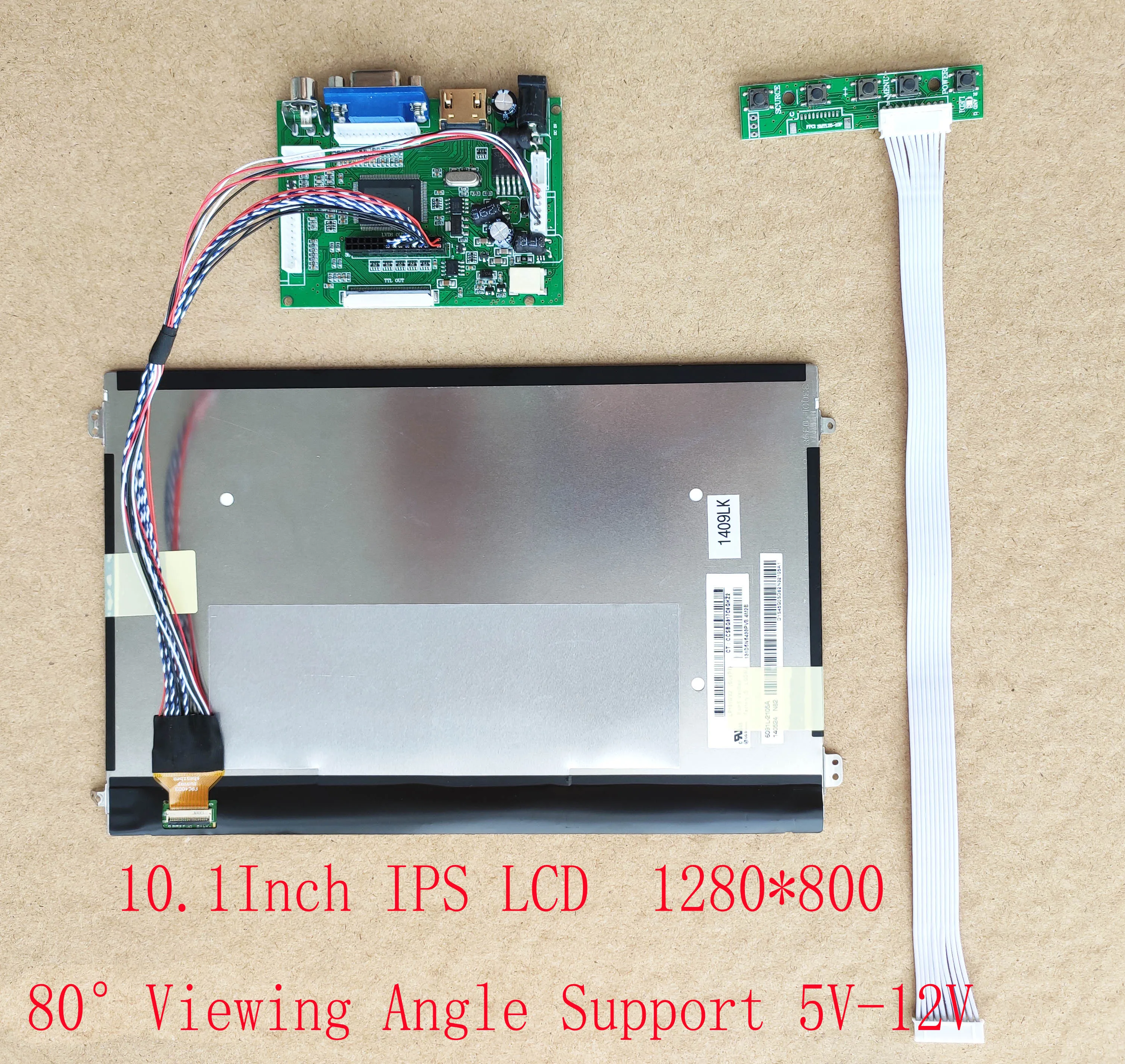 10 1 дюймовый 1280*800 IPS HDMI жк дисплей высокой яркости с платой драйвера поддержка