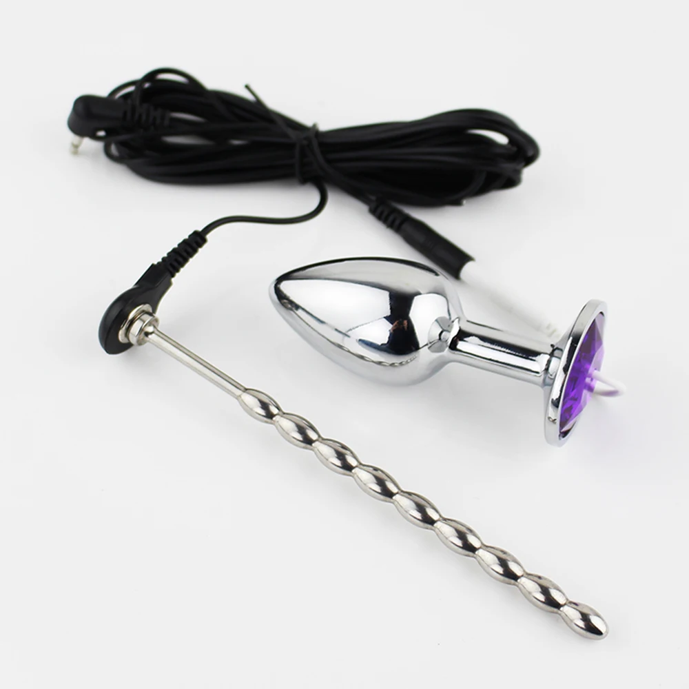 Electric Shock Kit Anal Plug Vibrator Masturbator Electro Pulse Prostate Stimulator Penis Ring Medical Themed Sex Toys For Men | Красота и