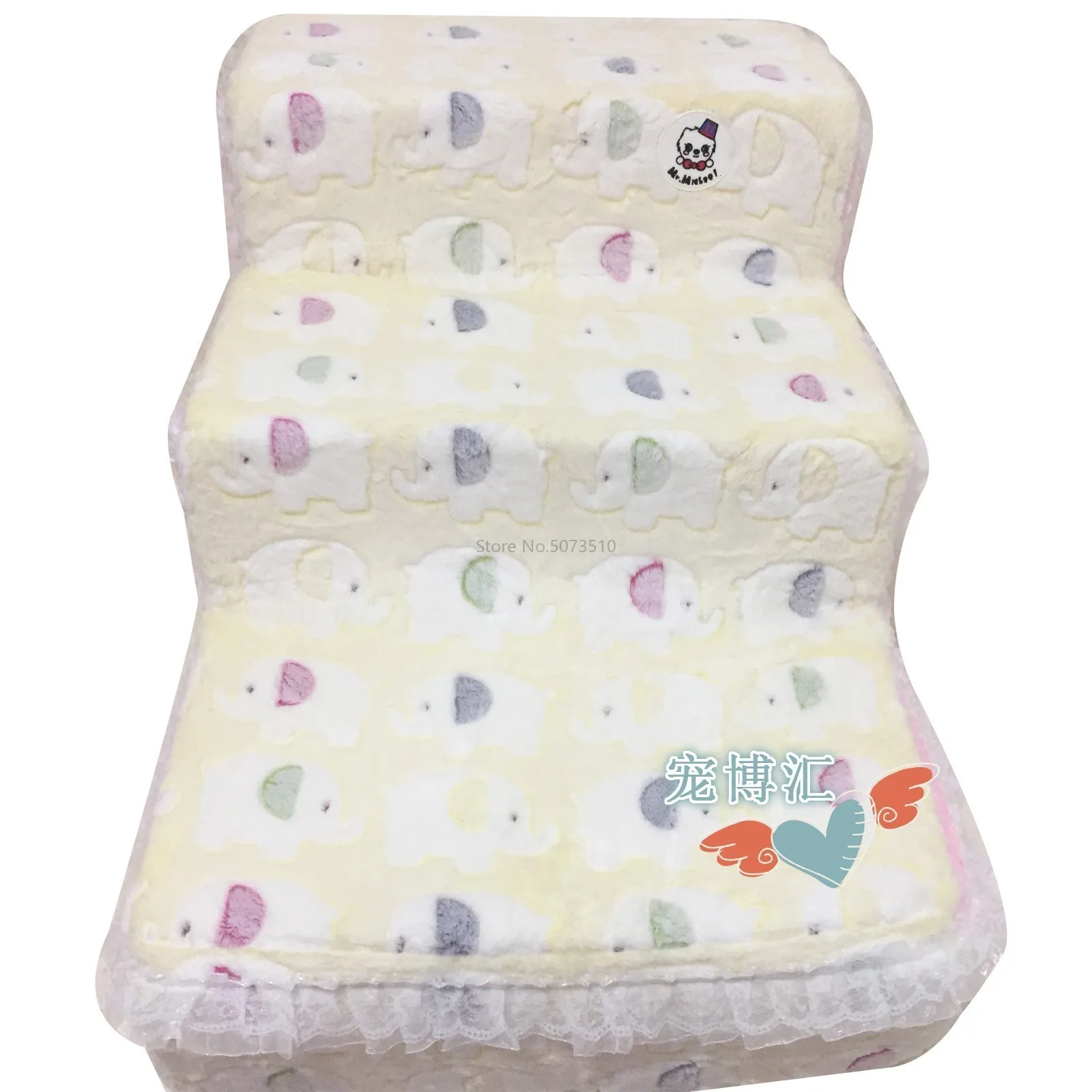 65x40x35cm Многоцелевой диван-кровать для пожилых животных, ступеньки на второй и третий этажи, четырехслойная кровать для лазания, лестница для собак - Цвет: 65x40x35cm