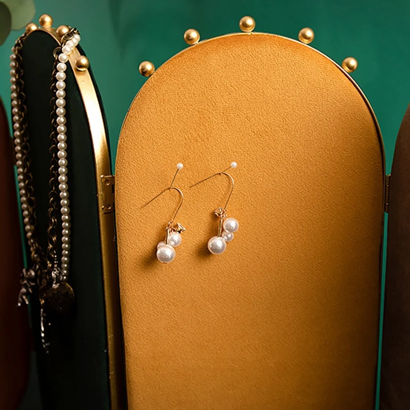 

Jewelry Display Stand Vertical European Style Earrings Necklace Earrings Shelf Shop Display Jewelry Storage Rack