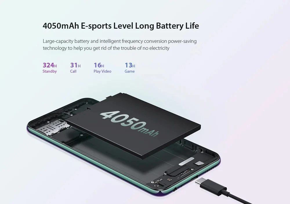 Lenovo Z6 Lite 4G Phablet 6,3 дюймов Android 9,0 Восьмиядерный процессор Snapdragon 6 ГБ+ 64 ГБ/128 ГБ 3 задняя камера 4050 мАч мобильный телефон