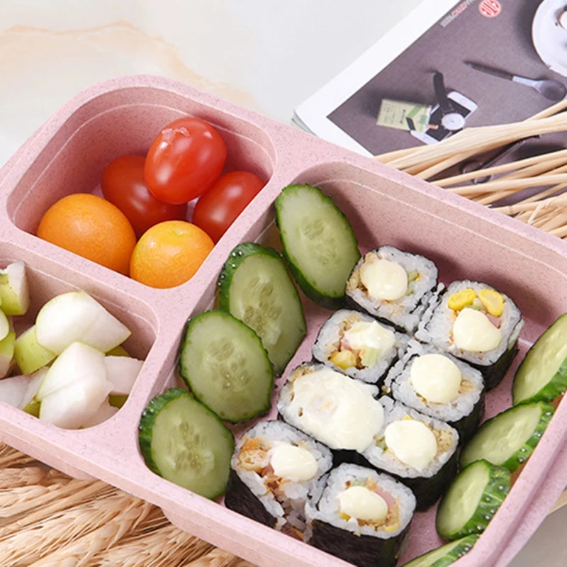 2 шт. новый натуральный материал для ланча бэнто коробка еда с подогревом термос