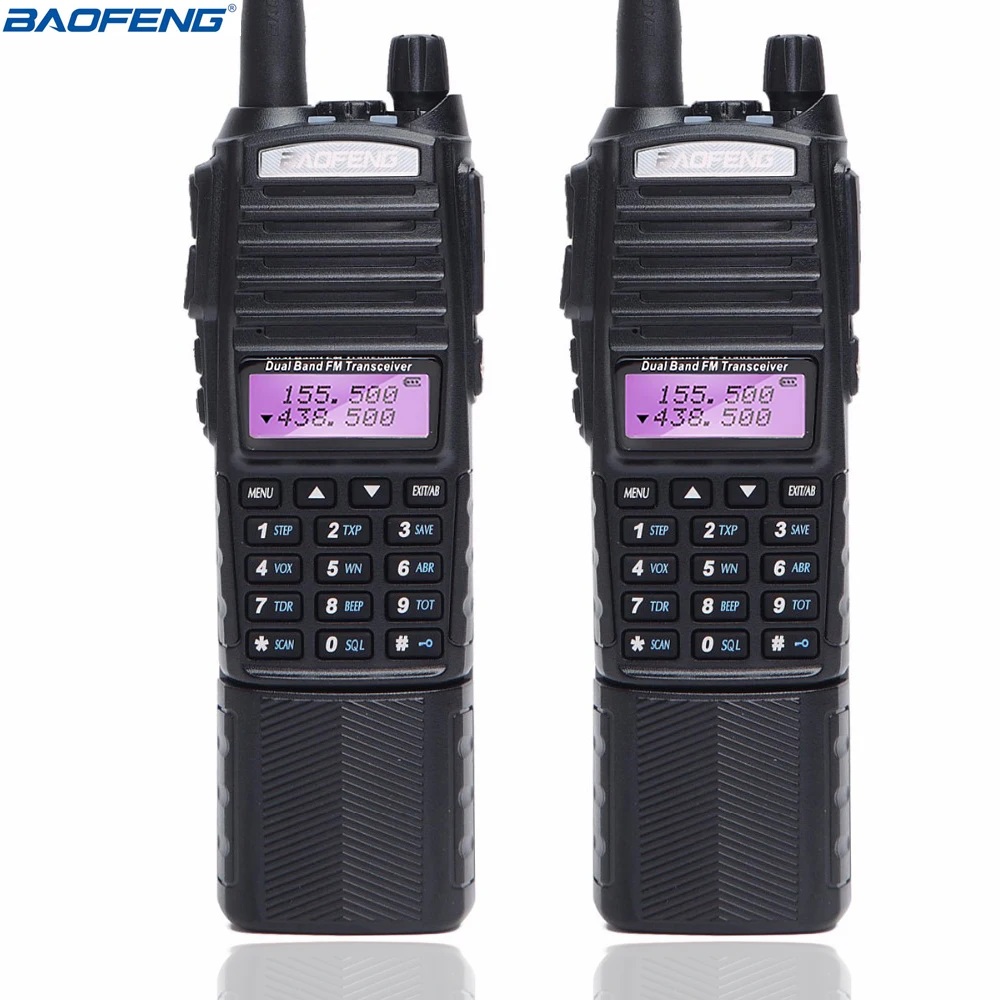 

2pcs BaoFeng UV-82T Tri-Band Radio VHF, 220, UHF, Amateur3800mha, Includes Dual Band Antenna, 220 Antenna,Dual PTT Walkie Talkie
