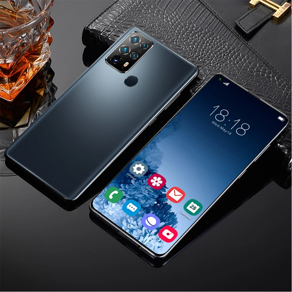 

2021 Global S40U Pro Face Fingerprint ID Dual SIM Andriod 10 5800mAh 7.2 Inch Full Screen 8+256GB 24+48MP HD Camera 5G Smartphon