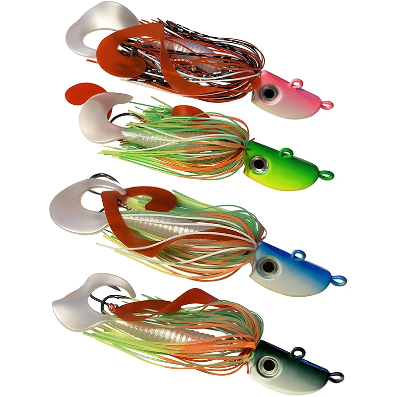 Морские рыболовные джиг-Крючки ORJD Ink Ku металлические с мягкой приманкой 3 твердых