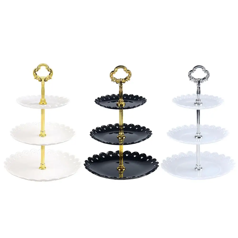 3-уровневая пластиковая подставка для торта CHENN столовая посуда послеобеденного