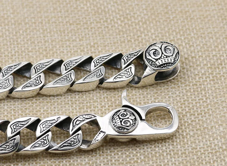 Браслет из серебра 925 пробы с двойной головой леопарда | Украшения и аксессуары