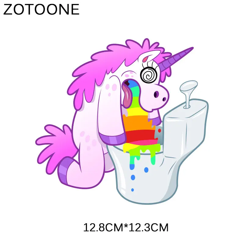 ZOTOONE пирография 18*17 см теплая мультяшная лиса термопереводная глажка наклейки утюжок на Пластыри для одежды моющиеся аппликации E - Цвет: ZT1828