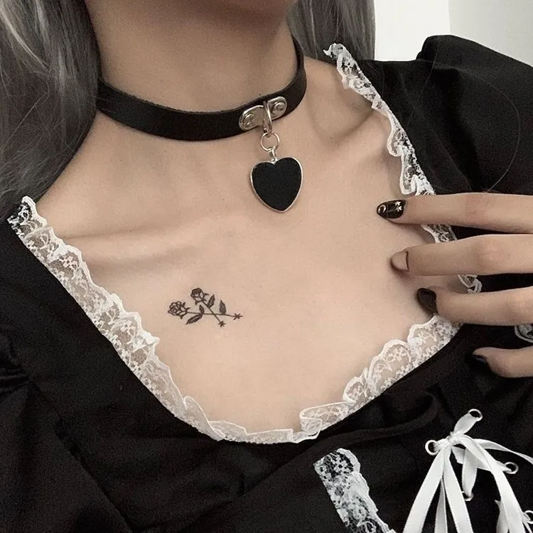 

Sexy Fashion Choker Collar Leather Choker Bondage Cosplay Jewelry Women Gothic Necklace Harajuku Accessories