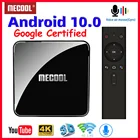 ТВ-приставка Mecool KM3 ATV, Android 10, сертифицированная Google смарт-ТВ, Android 9,0, ТВ-приставка S905x2, 4K, HDR, Android TV, потоковый медиаплеер