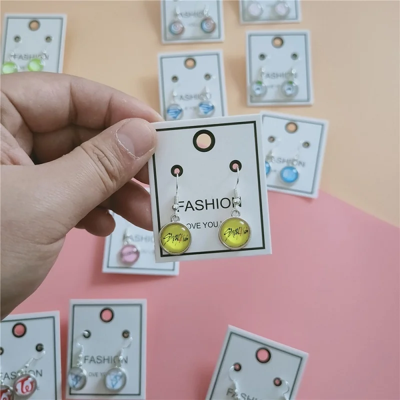 

KPOP Bangtan Boys ATEEZ SJ GOT7 DAY6 серьги ювелирные изделия SJ ASTRO периферийные хрустальные серьги