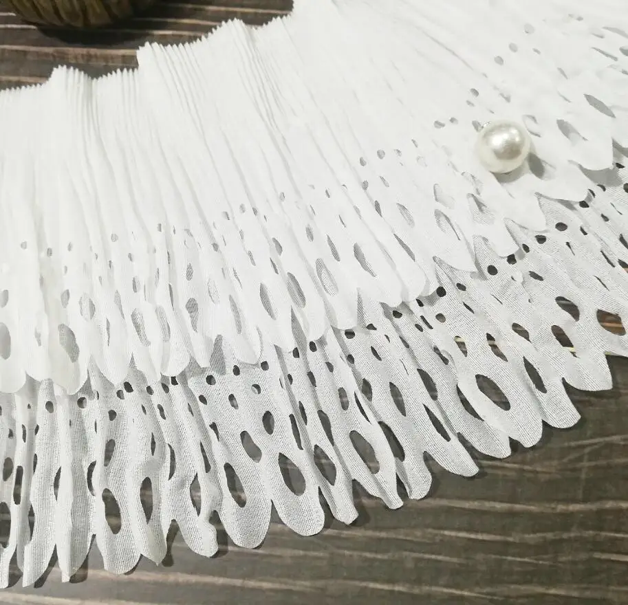 1 ярдов хлопчатобумажная кружевная ткань аппликация Швейные материалы 15 см