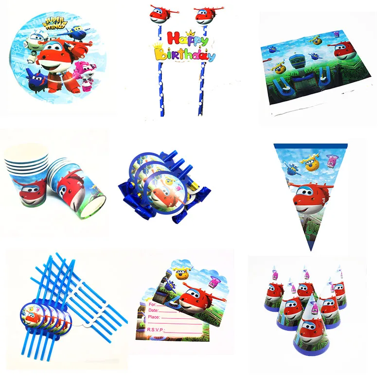 Супер Крылья тема одноразовая посуда для праздника тематическая вечеринка на