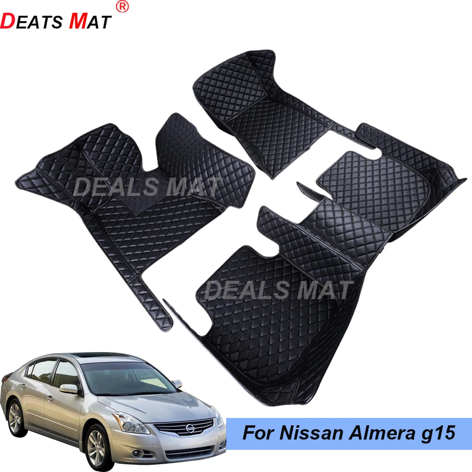 

Автомобильные коврики 100% с карманами, коврики для nissan almera g15 2011 2012 2013 2014 2015 2016 2017 2018, аксессуары