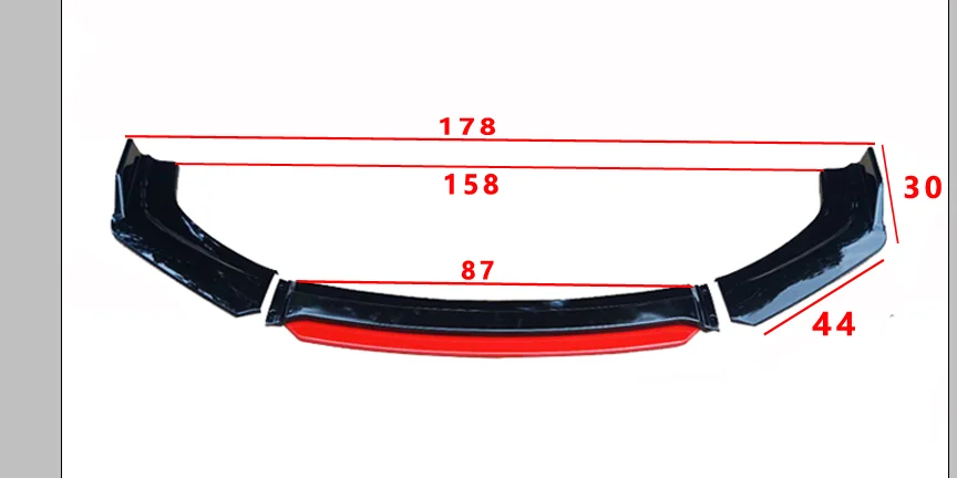 

Newest Universal Car Front Bumper Lip Splitter Lip Body Kit Spoiler Diffuser For BMW For Benz For Audi For VW For Subaru
