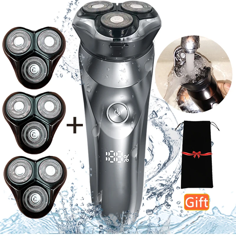 Бритва аккумуляторная с тремя лезвиями для мужчин | Бытовая техника