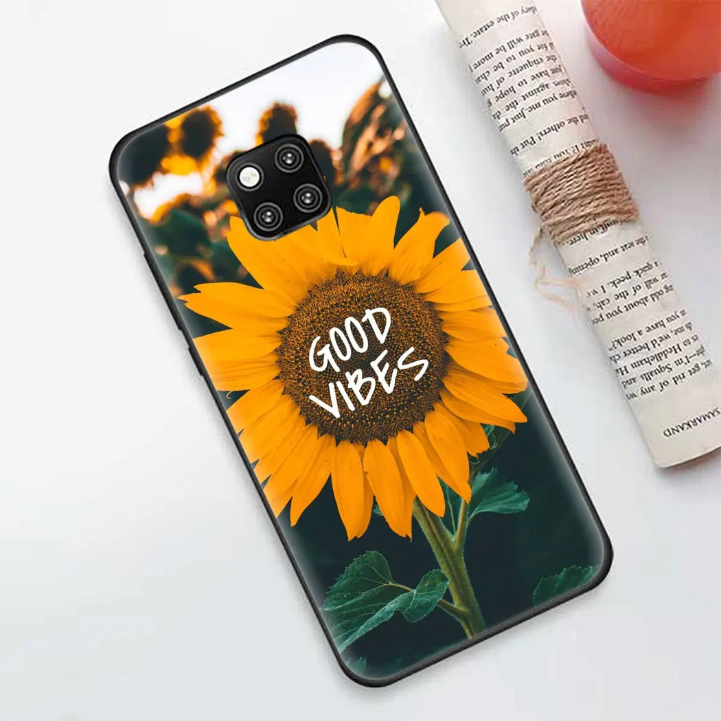 Мягкий чехол для Huawei P9 Nova Smart 2 Lite 5 Pro 2i 3 3i 4 5i 4E 5T Honor 7A 7C 6A с летними маргаритками