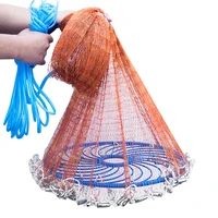 fishing landing net telescopic fishing landing net hand throw retractable foldable fishing net with handle