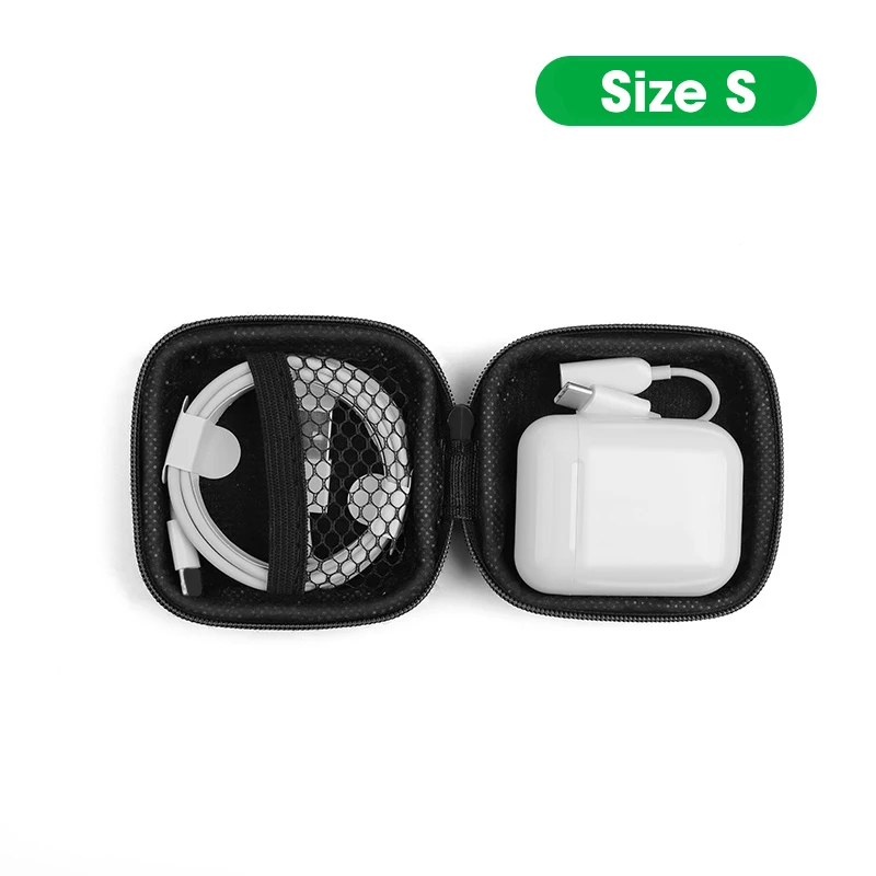

Protable Earbuds Bags Earphone Storage Case Shell Waterproof Protection Headphone Accessories Cable Carrying Hard Bag Mini Box