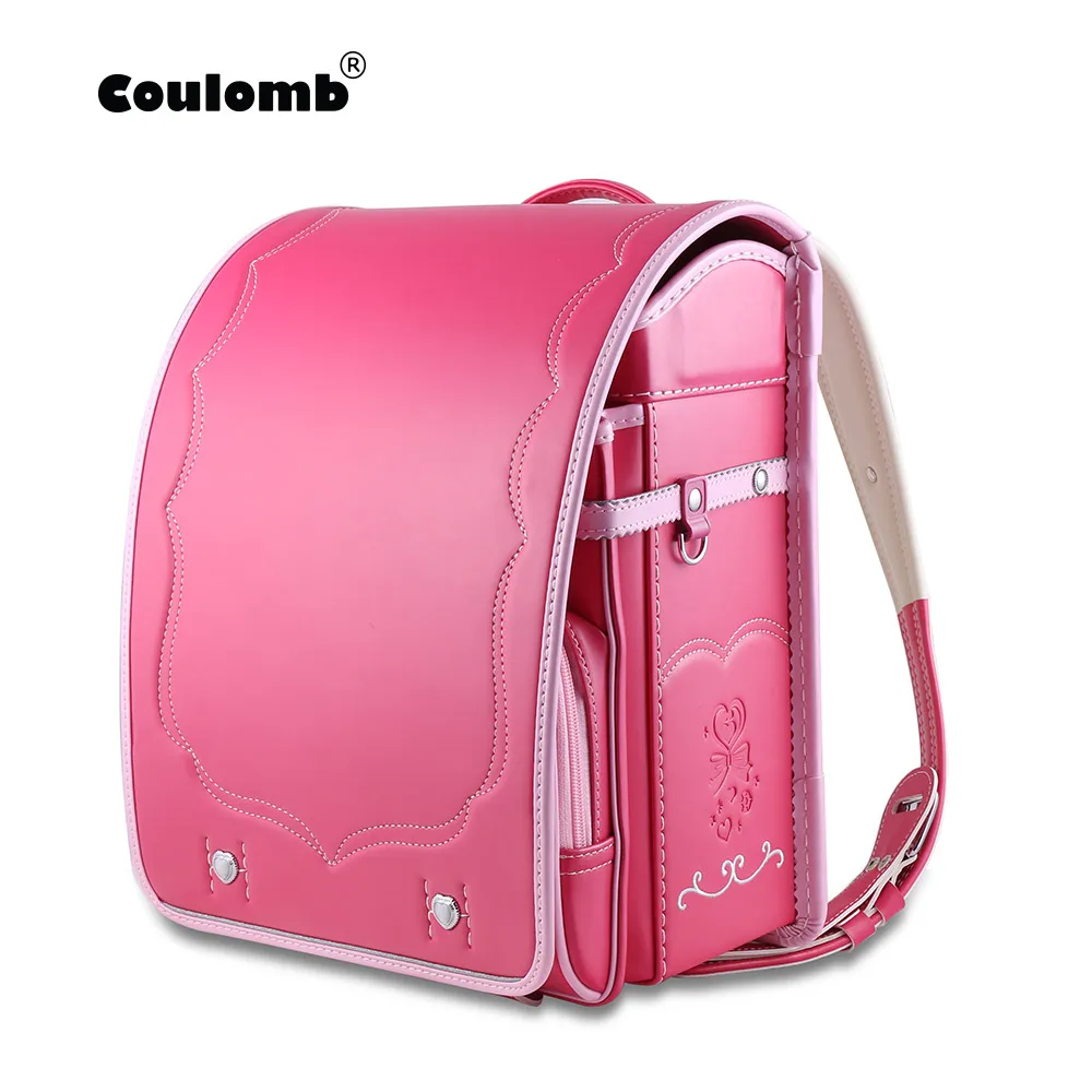 2022 школьные сумки с вышивкой Coulomb Ридж Школьный Рюкзак Японский PU водонепроницаемый рюкзак рюкзаки для девочек-подростков Randoseru mochila